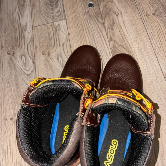 Asolo Brown Leather Boots with Yellow Laces - Picture 3 of 8